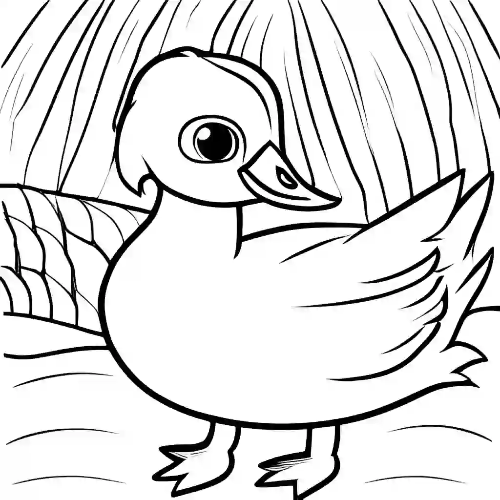 The Ugly Duckling coloring pages